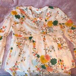 Sheer Floral Top